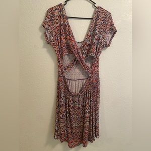 Criss cross open back dress